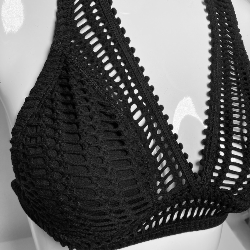 Robin Piccone Bathing Suit Top Black or Green Size XS NWT $122.00
